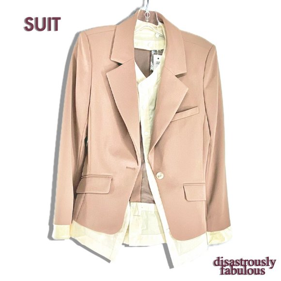 Jonathan Simkai Nude/Pink Suit - Picture 3 of 6
